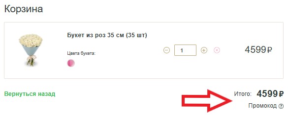Как использовать промокод в Flor2u.ru